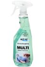 Activa Multi spray i en 750 ml sprayflaska är ett universalrengöringsmedel (Bilden visar en fylld sprayflaska)