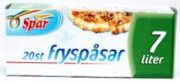 Spar Fryspåsar har en volym på 7 liter - 20 st/frp