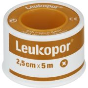 Leukopor Fixeringstejp 2,5 cm x 5 m