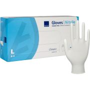 Nitrilhandske Abena Classic Sensitive vit L - 100 st/frp